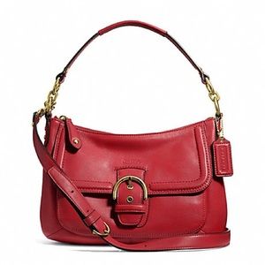 Coach Campbell Handbag Leather Convertible Hobo